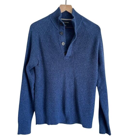Banana Republic Factory High Neck Sweater Blue M - Picture 1 of 8